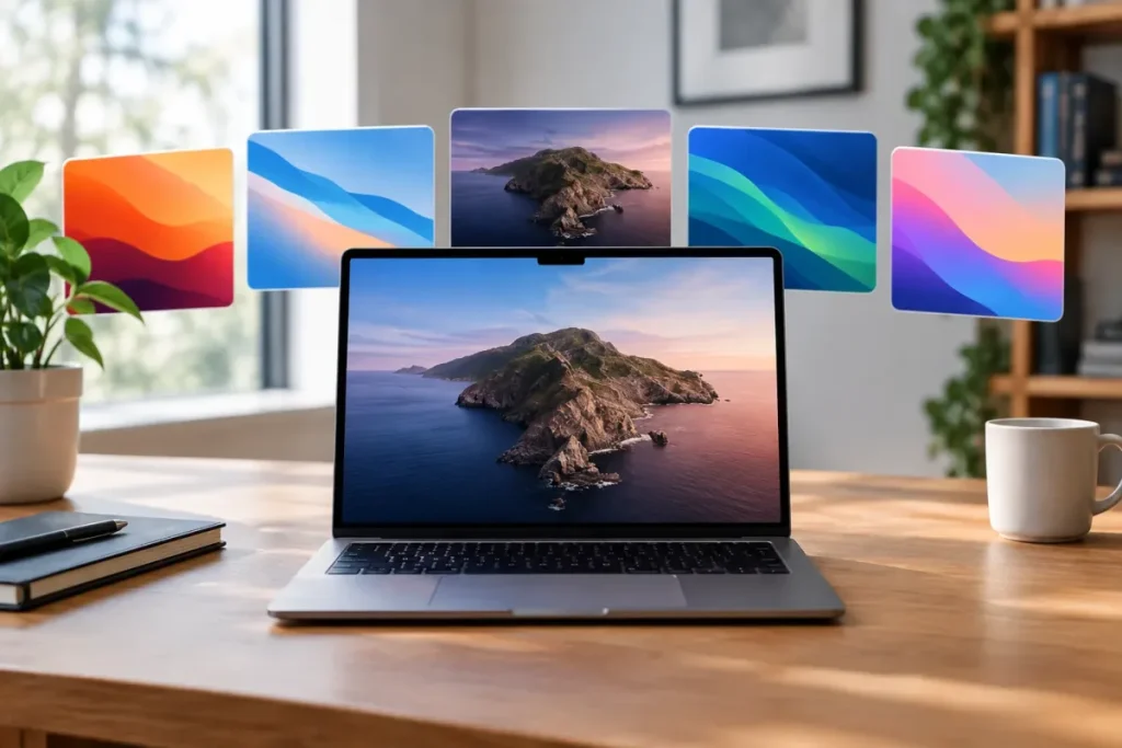 Mac affichant les réglages de mise à jour de macOS